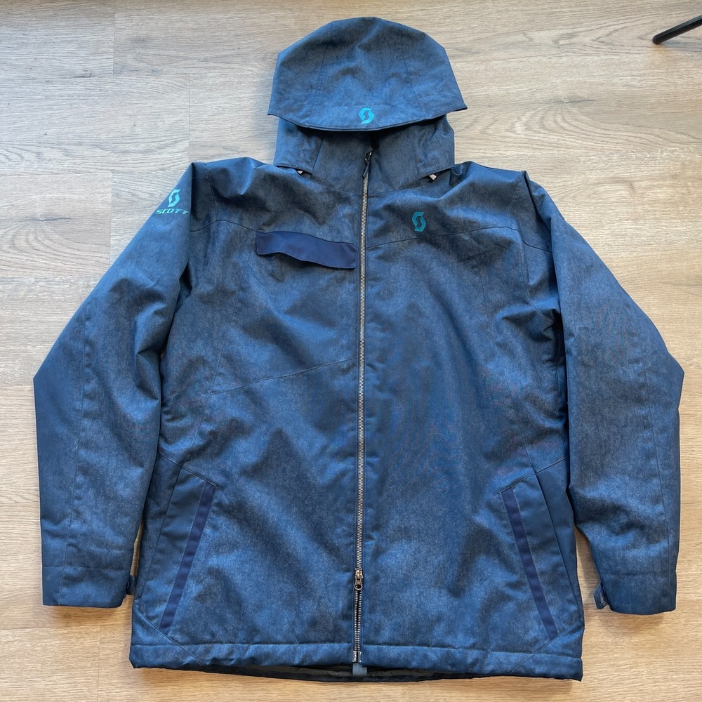 Scott Outerwear Mens Extra Large Blue Hooded Winter Ski Snowboarding Jacket XL